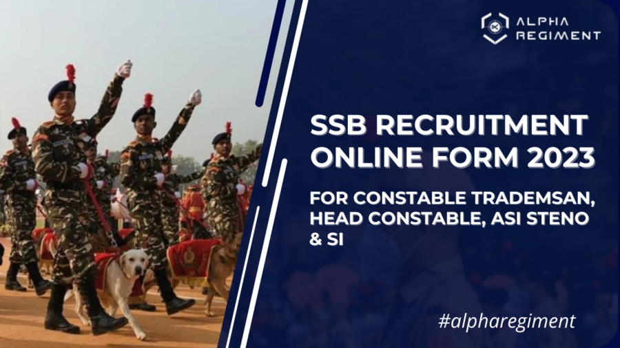SSB Recruitment Online Form 2023
